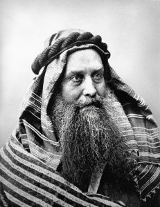 Reverend William Hechler in Beduin dress, 1895. Photo C. H. Scolik, Imagno, Getty Images