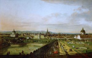 View of Vienna from Belvedere Palace, Bernardo Bellotto, mid 18th century | Kunsthistorisches Museum, Vienna